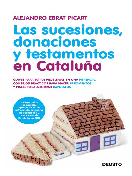 Title details for Las sucesiones, donaciones y testamentos en Cataluña by Alejandro Ebrat Picart - Available